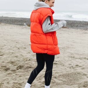 Free People FP Movement In a Bubble Puffer Vest in Flame